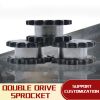 16A-17 teeth double drive sprockets