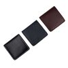 Square leather unisex genuine  leather wallet