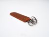 Simple leather key holder case with key ring