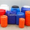 Hollow blow molding plastic packaging barrel