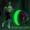 LED armband flashing rechargeable led sports armband custom logo led armband USB charged