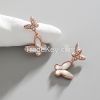 Pearl Shell Double Butterfly earrings