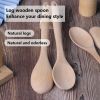  Environmentally friendly material high quality bamboo spoon custom log wooden spoon (20000 starting order)