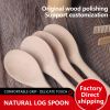  Environmentally friendly material high quality bamboo spoon custom log wooden spoon (20000 starting order)