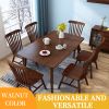 Scandinavian all solid wood dining table multiple colors to choose from modern minimalist rubber wood table and chairs set.