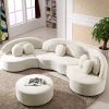 Curved combination sofa Modern simple small family living room Creative special-shaped net red sofa