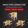  MMCX series RF coaxial connectors are smaller than MCX miniature coaxial connectors, which are widely used in small communication equipment and network equipment.