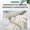 Suspension polymerization disperse hydroxyapatite is mainly used in the suspension polymerization of polystyrene (PS), expandable polystyrene (EPS), and SAN beads in ABS.