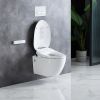 Hanging intelligent toilet features power-off flushing, luminous lighting, leakage protection and off seat flushing