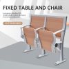  Fixed table and chair steps classroom table and chair aluminum alloy metal frame, no rust