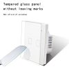 EU Smart Touch Switch Wifi KAISI 1 2 3 4 GANG 86 Glass Panel inteligente tuya wall touch switch