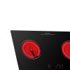 220V dual Ceramic Infrared Cooker Induction Cooktop For Counter Top Rang 4000w