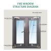  Fire Windows, laminated fire glass, contact customer service customization