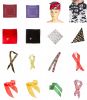 Headbands, kerchiefs, wings, masks, ties, etc.  