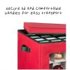 48-Cube Ornament Storage Container, Red Storage Box, Storage Bins