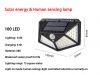 Four - sided luminous outdoor solar induction wall lamp