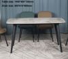 ceramics top dining table fabric chair