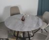 ceramics top dining table fabric chair