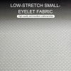 Low-stretch small eyelet fabric