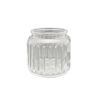 European Transparent Decoration Glass Candy Jar Storage Tank