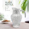 Glass cold kettle thickened household Handmade Glass Water Jug With Lid Various styles price 6.8-13.3