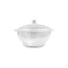 European styleHand Made Kitchen Double Ear Handle Glass Soup Bowl Instant Noodle Bowl