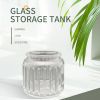 European Transparent Decoration Glass Candy Jar Storage Tank