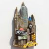 Wholesale 3D Resin Crafts US Tourist Souvenir World City Resin Fridge Magnet Crafts Decorative Refrigerator Magnets