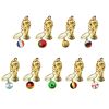 2022 Qatar World Cup Replica Trophy 3D Keychain with Country Flag Football Soccer Souvenirs Gift