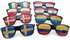 2022 Wholesale Promotional Sunglasses World Cup Football Fans Party Promo Sunglasses Pinhole Sticker Flag