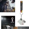 2022 Qatar World Cup Gifts 3D Football Souvenir Custom PVC Football Keychain Flags of Countries