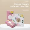 GUOQIANG packaging carton corrugated box gift box heaven and earth cover carton food box essential oil box white cardboard box mask box