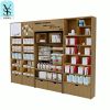 Wholesale stationary store retail display shelves single side MDF wood display shelves