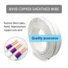 BVVB copper core sheath line 2 core household wire multi-strand copper wire double core 2*1.5 square