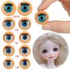 Toy Accessories Doll Eyes Open Close Blinking Doll Eyes with Plastic Cover