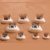 Acrylic oval doll eyes with eyelashes