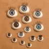 Acrylic oval doll eyes with eyelashes