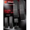 DLA Series 6 6-inch four unit full frequency + 4 single 15 inch subwoofers + 2 12 inch coaxial return linear array speakers