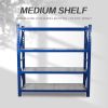  Blue medium storage rack, four layers of super load bearing, support customization