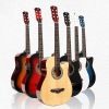 Wholesale musical instrument HEBIKUO Y-38C guitar 38 inch basswood plastic acoustic guitar