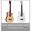 Wholesale musical instrument HEBIKUO Y-38C guitar 38 inch basswood plastic acoustic guitar