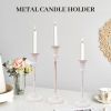 European-style wrought iron candlestick white decoration romantic wedding table candle candlelight dinner light luxury candlestick (four sizes, please consult the seller for detailed size)ï¼?MOQï¼?1000PCS