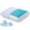 Comfort and Relax reversible cooling gel memory foam bed pillow with SGS Rohs Halogen certificates