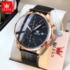 OLEVS 2881 Mens Ultra Thin Stainless Steel Mesh Belt Watch Luxury Men&amp;amp;#039;s Watch Business Casual Quartz Watch