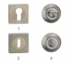 Heavy Duty Zinc Alloy Door Handle on Rosette (Rose)