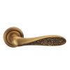 Classical Coffee Finish Zinc Alloy Door Handle on Rosette (Rose)