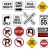 Traffic signs traffic signs road signs speed limit signs road signs warning signs reflective slow down 60cm