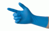 Disposable blue color nitrile gloves powder free made in china 