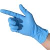 Disposable blue color nitrile gloves powder free made in china 