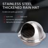 201 stainless steel thickened rain cap range hood exterior wall air outlet windproof hood exhaust outlet outdoor insect-proof rain cap exhaust hood